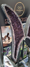 Load image into Gallery viewer, MALEFICENT WINGS AMETHYST WINGS STANDING 6FT TALL

