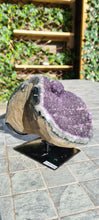 Load image into Gallery viewer, Amethyst from Uruguay ultra high grade ++ on stand
