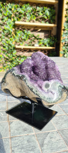 Amethyst from Uruguay ultra high grade ++ on stand