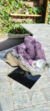 Load image into Gallery viewer, Amethyst from Uruguay ultra high grade ++ on stand
