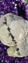 Load image into Gallery viewer, Amethyst Deep Purple with calcite on stand from Uruguay SE Rare High Grade - Protector Morado
