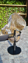 Load image into Gallery viewer, SPINNING AMETHYST ON STAND - STUNNING PATTERNS - SITTING COBRA
