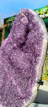 Load image into Gallery viewer, Amethyst from Uruguay ultra high grade ++ on stand
