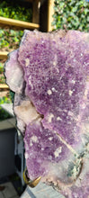 Load image into Gallery viewer, Amethyst Flower on Gold stand Active
