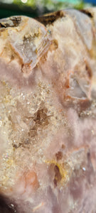 Pink Amethyst Druzy wings on gold stand Tower Cathedral
