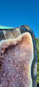 Amethyst angel butterfly wings rainbow amethyst gold stand rare