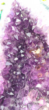 Load image into Gallery viewer, Amethyst Angel Wings Butterfly Wings on gold stand
