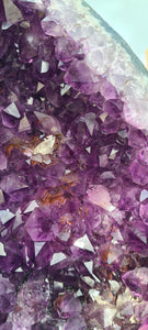 Amethyst Angel Wings Butterfly Wings on gold stand