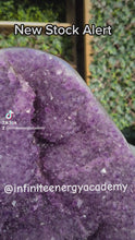Load and play video in Gallery viewer, Amethyst from Uruguay ultra high grade ++ on stand
