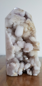 Pink Amethyst Coral Druzy Slab Geode