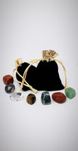 Load image into Gallery viewer, Infinite Energy Chakra Crystal Set Supplied In Luxury Velvet Pouch
