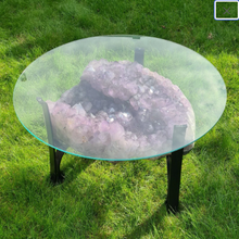 Load image into Gallery viewer, Amethyst Table with stand - Glass Included
