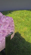 Load and play video in Gallery viewer, Amethyst Table with stand - Glass Included
