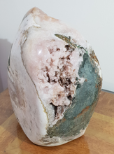 Load image into Gallery viewer, Pink Amethyst Coral Druzy Slab Geode
