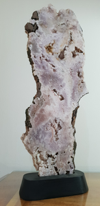 Pink Amethyst extra large tall standing with Hand made Stand