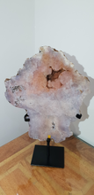 Load image into Gallery viewer, Pink Amethyst Druzy Slab with Hand made Stand
