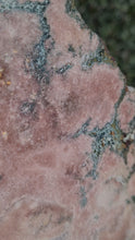 Load and play video in Gallery viewer, Pink Amethyst Swan on gold stand Tower Cathedral druzy Active
