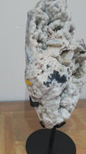 Load and play video in Gallery viewer, Pink Amethyst large Indian Chief with Hand made Stand
