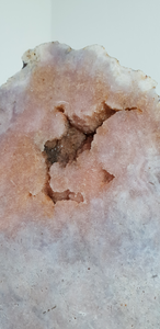 Pink Amethyst Druzy Slab with Hand made Stand